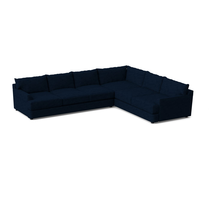 Klaussner Furniture Findley 2 Piece Upholstered Sectional & Reviews